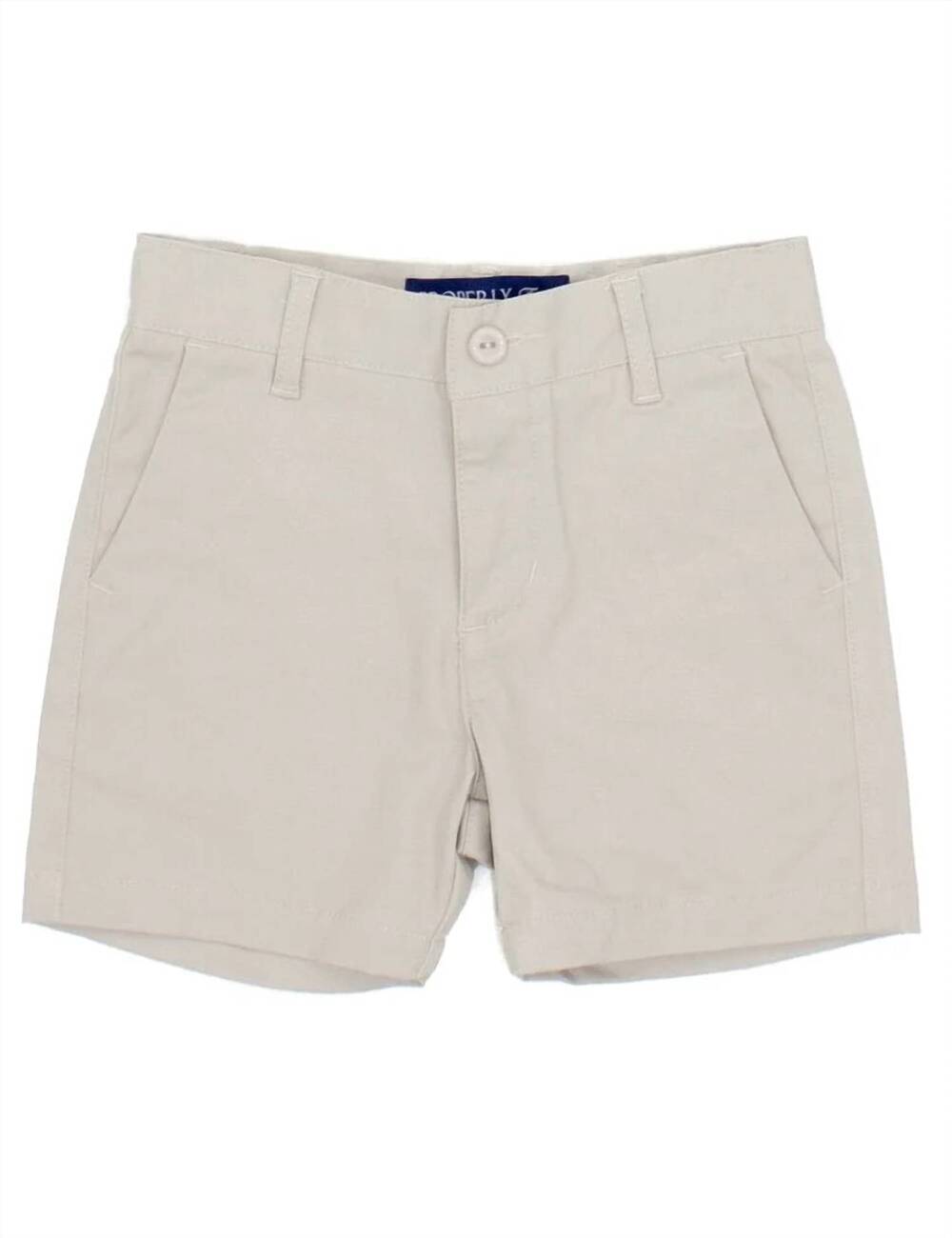 NEW PROPERLY TIED boy's patriot short in khaki